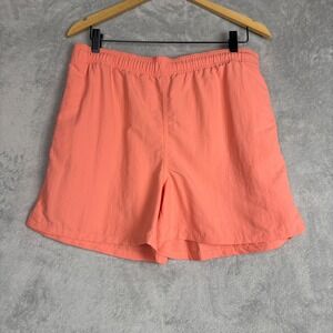 Tna Big Easy 5" Short Coral Recycled Nylon Elastic Waist Women's Size L Athletic